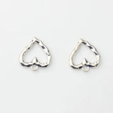 Hollow Heart Charms Pendant 10PCS/lot DIY Necklace Making Jewelry Findings