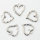 Hollow Heart Charms Pendant 10PCS/lot DIY Necklace Making Jewelry Findings
