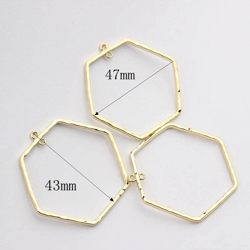 6pcs Zinc Alloy Triangle Charms for Jewelry Making