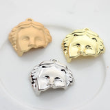 Human Face Portrait Enamel Charms for Jewelry Making