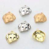 Human Face Portrait Enamel Charms for Jewelry Making