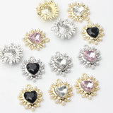 Heart Charm Pendant Set - DIY Earring Jewelry Accessories