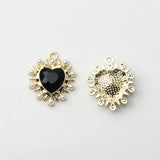 Heart Charm Pendant Set - DIY Earring Jewelry Accessories