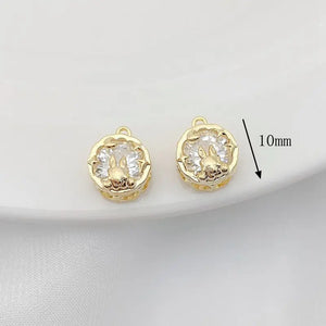 Zinc Alloy Rabbit Charms 2pcs/lot Necklace Jewelry Making