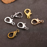 Zinc Alloy Lobster Clasps 10-21mm Hooks Chain Closure