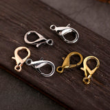 Zinc Alloy Lobster Clasps 10-21mm Hooks Chain Closure