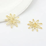 6pcs Sun Shape Zinc Alloy Metal Charms for DIY Jewelry Making
