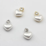 Pearl Heart Pendant Charms 6pcs/lot For DIY Jewelry Making