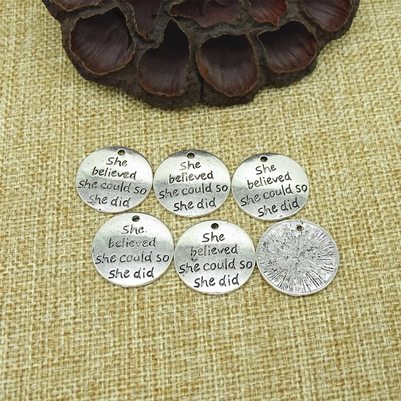 She Believed She Could Bracelet Pendant