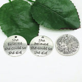 She Believed She Could Bracelet Pendant