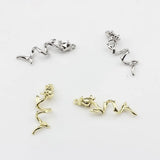 Zinc Alloy Spiral Rose Flowers Pendant 10pcs/lot DIY Earrings Jewelry Making