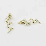 Zinc Alloy Spiral Rose Flowers Pendant 10pcs/lot DIY Earrings Jewelry Making