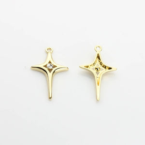 Zinc Alloy Metal Stars Pendant Charms 10pcs/lot DIY Jewelry Making Findings