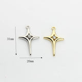 Zinc Alloy Metal Stars Pendant Charms 10pcs/lot DIY Jewelry Making Findings