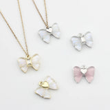 6pcs Zinc Alloy Mini Resin Bow-knot Charms for DIY Earrings