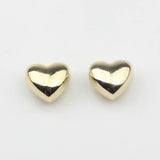 10pcs Zinc Alloy 3D Heart Beads Charms Pendant for DIY Earrings