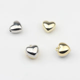10pcs Zinc Alloy 3D Heart Beads Charms Pendant for DIY Earrings