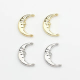 Moon Shape Double Horn Charms 10pcs for DIY Earring Making