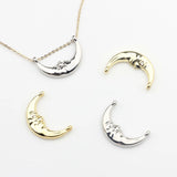 Moon Shape Double Horn Charms 10pcs for DIY Earring Making