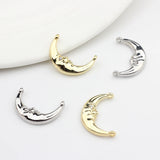 Moon Shape Double Horn Charms 10pcs for DIY Earring Making