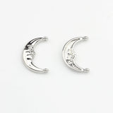Moon Shape Double Horn Charms 10pcs for DIY Earring Making