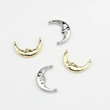 Moon Shape Double Horn Charms 10pcs for DIY Earring Making