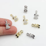 Retro Rabbit Charms Pendant 6pcs for DIY Jewelry Making