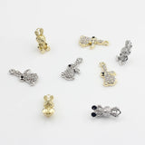 Retro Rabbit Charms Pendant 6pcs for DIY Jewelry Making