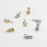 Retro Rabbit Charms Pendant 6pcs for DIY Jewelry Making