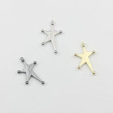 10pcs Zinc Alloy Irregular Star Charms Pendant for DIY Jewelry Making