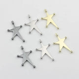 10pcs Zinc Alloy Irregular Star Charms Pendant for DIY Jewelry Making