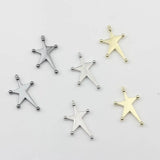10pcs Zinc Alloy Irregular Star Charms Pendant for DIY Jewelry Making