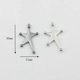 10pcs Zinc Alloy Irregular Star Charms Pendant for DIY Jewelry Making