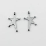10pcs Zinc Alloy Irregular Star Charms Pendant for DIY Jewelry Making