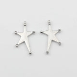 10pcs Zinc Alloy Irregular Star Charms Pendant for DIY Jewelry Making