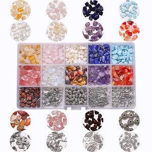 Zinc Alloy Spacer Beads Stone Bracelet DIY Jewelry Findings