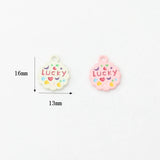 Zinc Alloy Spray Paint Flower Charms 6pcs DIY Jewelry Making