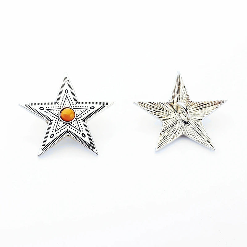 Decorative CONCHO Buttons Charms Pendants for Clothes