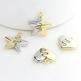 Heart Stars Charms Pendant 10pcs/lot DIY Jewelry Making Earrings Accessories