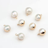 Baroque Pearls Round Charms 4pcs/lot DIY Necklace Jewelry Making