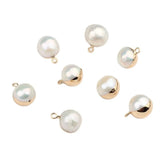 Baroque Pearls Round Charms 4pcs/lot DIY Necklace Jewelry Making