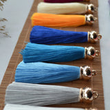 Zinc Alloy & Polyester Tassel Pendants for DIY Jewelry Making, 10 PCs