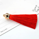 Zinc Alloy & Polyester Tassel Pendants for DIY Jewelry Making, 10 PCs