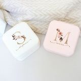Personalized Leather Jewelry Box Zipper Case