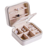 Zipper Jewelry Organizer Box Mirrored Display Holder