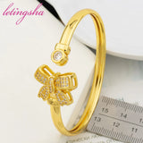 Zircon Bangles Golden Bracelet Colorful Ring Copper Classic Jewelry
