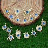 Zircon Evil Eye Pendant Necklace Party Gift Women
