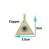 Zircon Evil Eye Pendant Necklace Party Gift Women