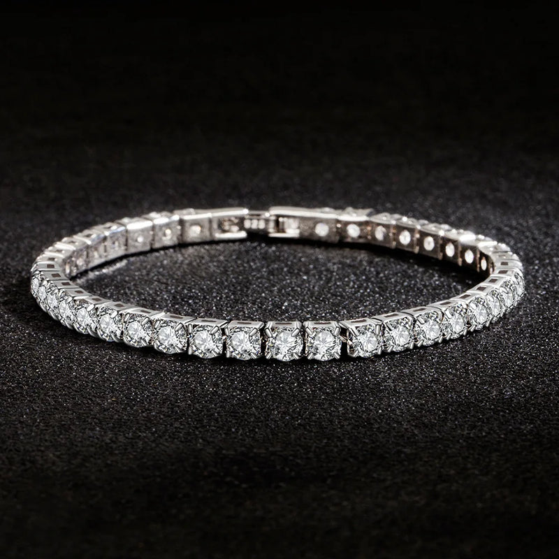 Zircon Bracelet 925 Stamp Silver Gift
