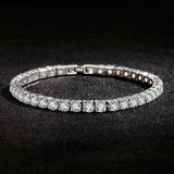 Zircon Bracelet 925 Stamp Silver Gift